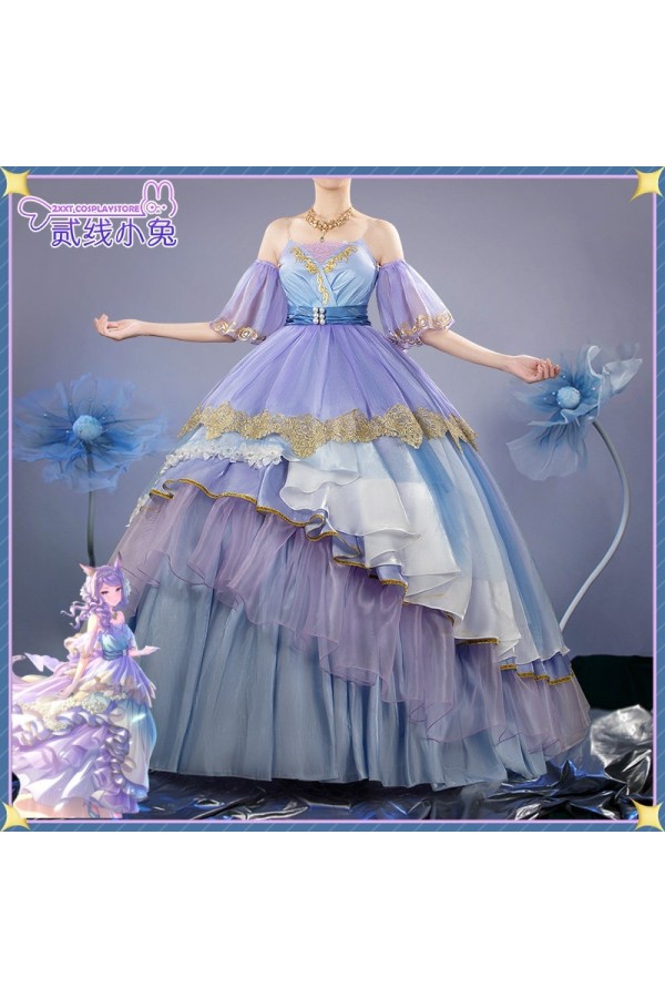 2XXT Cosplay Uma Musume Pretty Derby Mejiro McQueen My Heart is Swept Away by Night Breeze Formal Dress Cosplay Costume